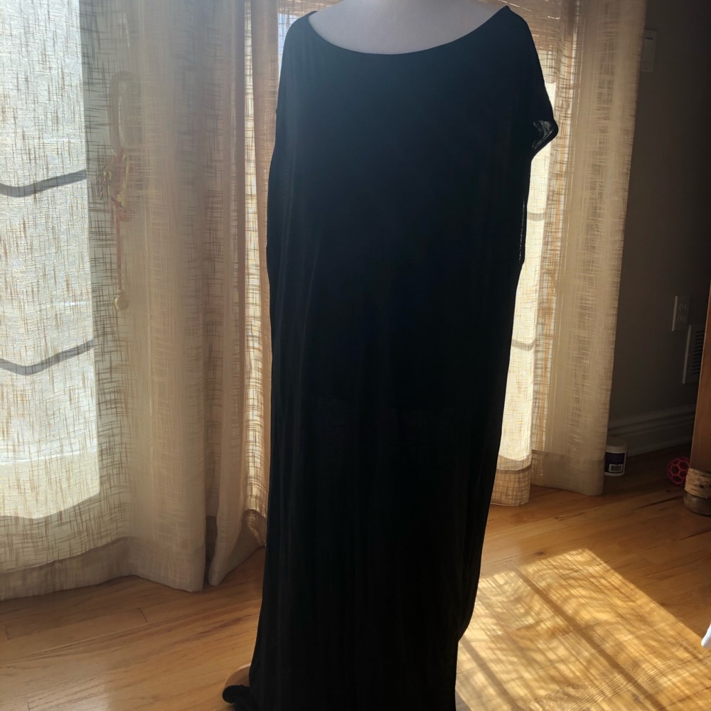 Black maxi dress
